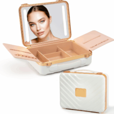 Travel Beauty Case + Free 10x Magnifying Mirror